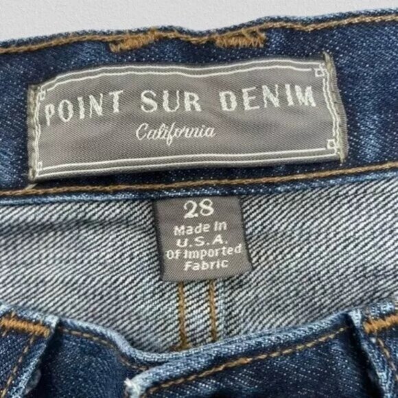 J. CREW Point Sur Womens Wide Leg High Waiste Crop Jeans Size 28 Indigo Blue - Picture 5 of 11